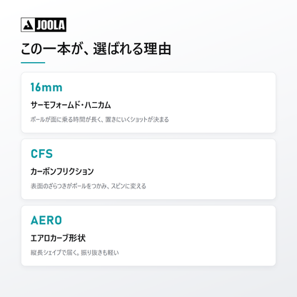 JOOLA ヨーラ ハイペリオン CFS 16mm ピックルボール パドル 02-benefit