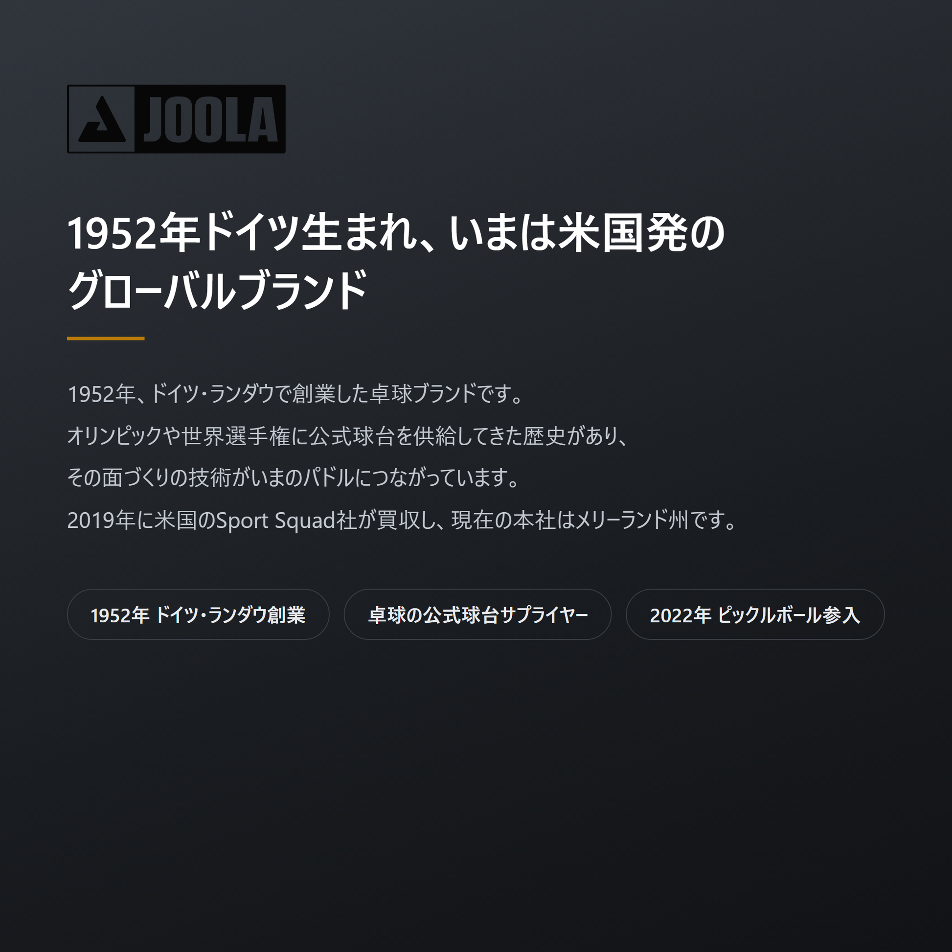 JOOLA ヨーラ HC-40 ピックルボール 3個入 brand