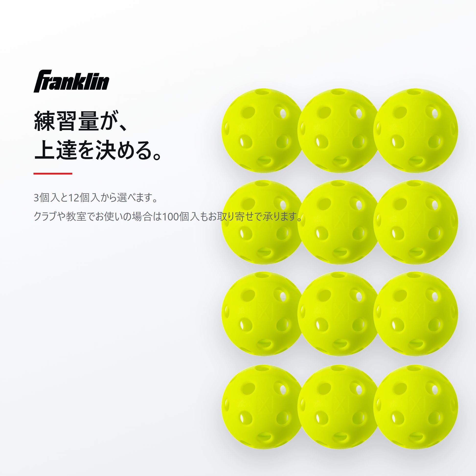 Franklin X-26 3個入と12個入から選べます。100個入はお取り寄せ