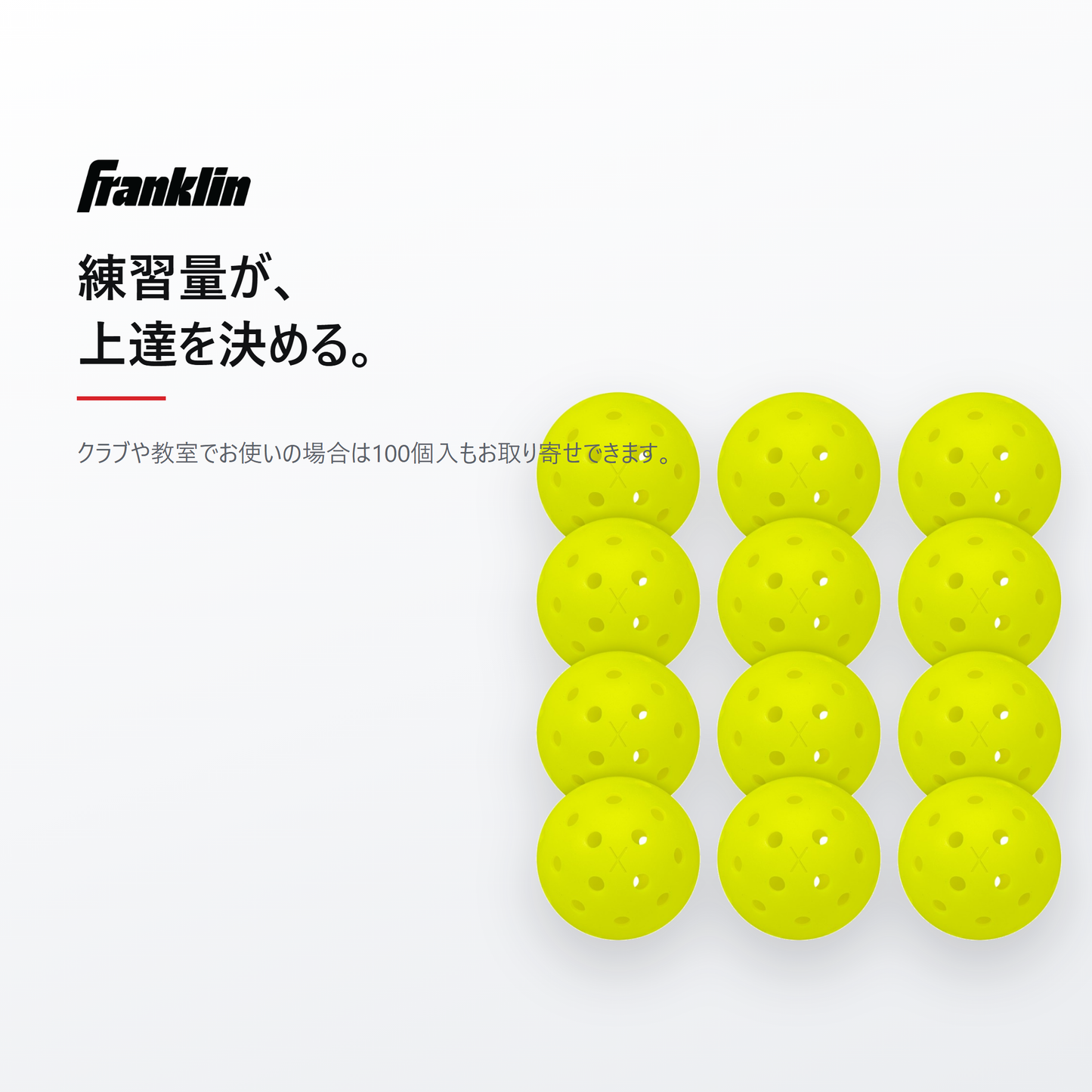 Franklin フランクリン X-40 ピックルボール 12個入 cta