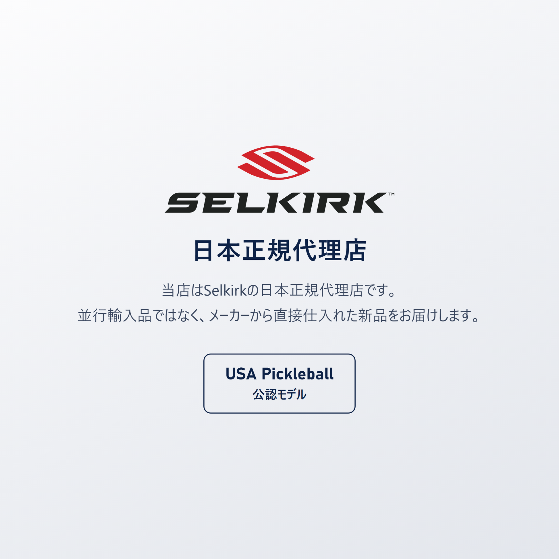 Selkirk 日本正規代理店｜AMPED Pro Air は USA Pickleball（USAP）公認モデル、並行輸入品ではありません