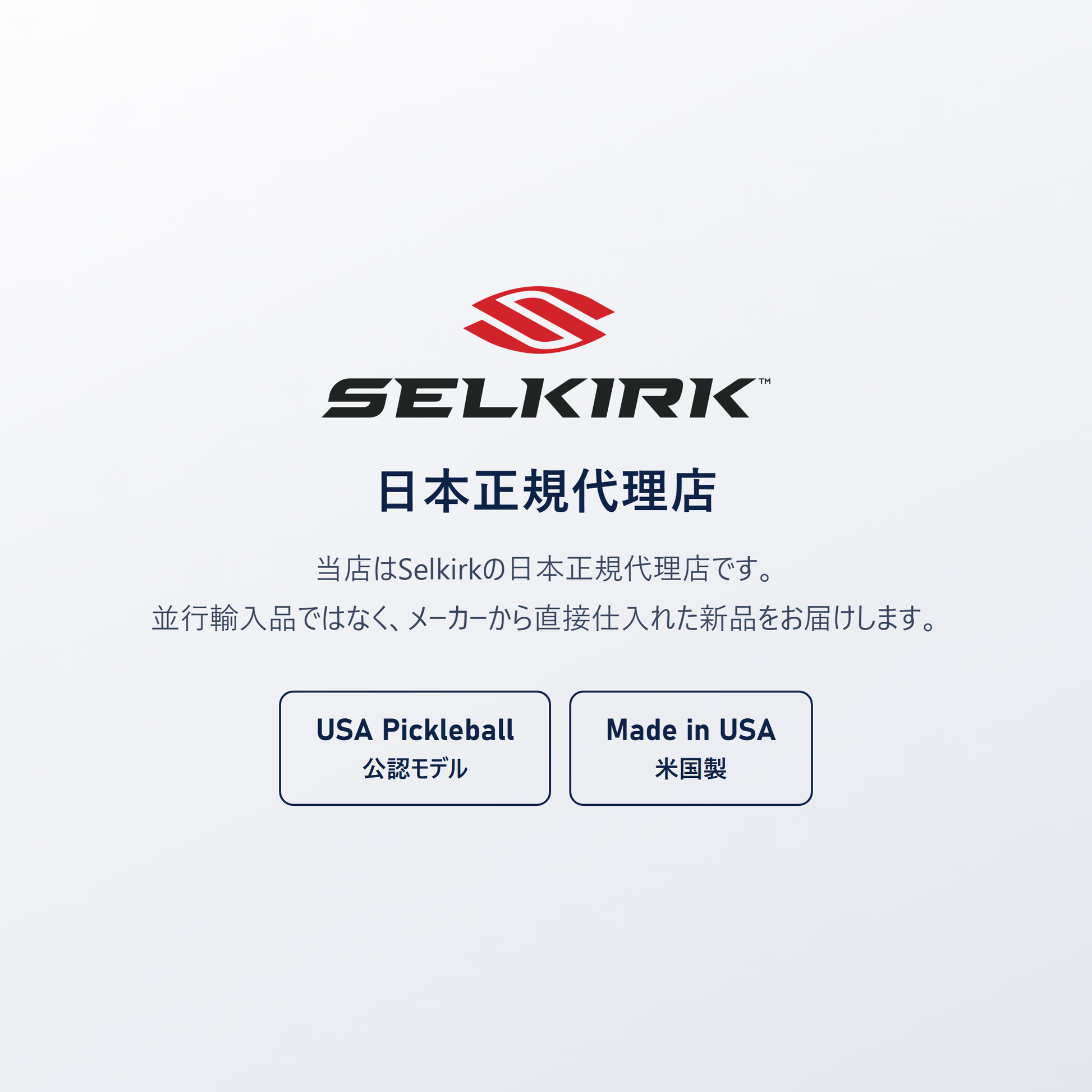 Selkirk 日本正規代理店｜VANGUARD Power Air S2 は USA Pickleball（USAP）公認モデル・Made in USA、並行輸入品ではありません