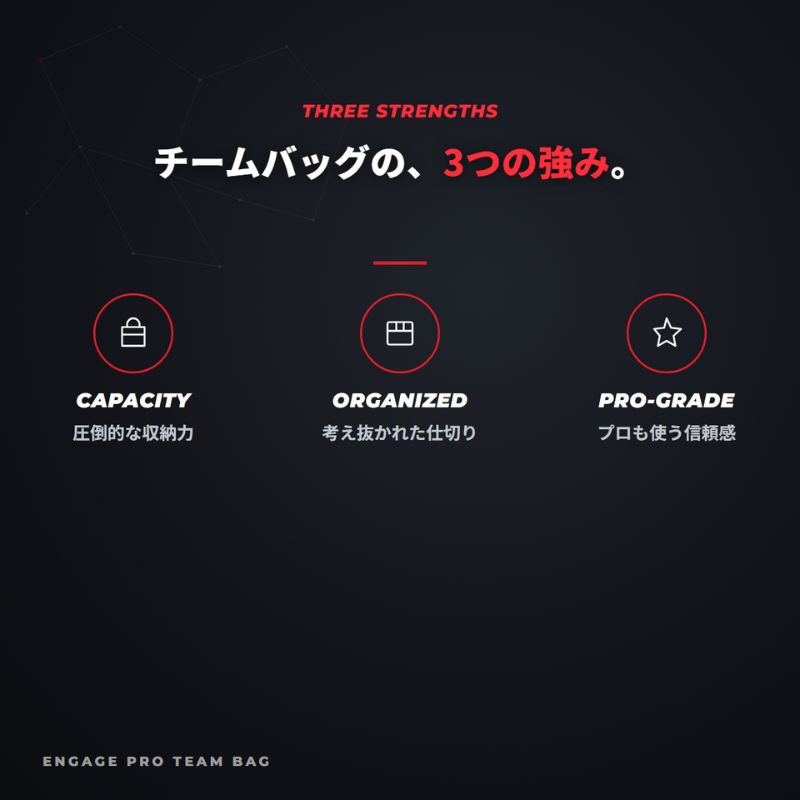 エンゲージ プロ チームバッグ Engage Pro Team Bag