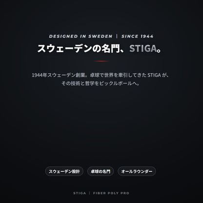 STIGA Aviox Fiber Poly Pro Red アビオックス ファイバーポリ プロ レッド グラスファイバー 10.5mm