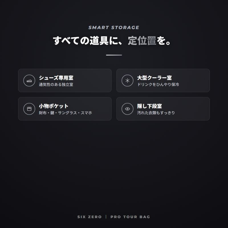 Six Zero Pro Tour Bag シックスゼロ プロツアーバッグ 全3色 パドル6本収納
