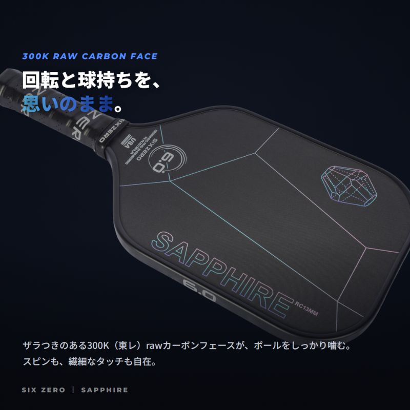 Six Zero Quartz Sapphire シックスゼロ サファイア 全2色 300K rawカーボン サーモフォーム イーロンゲイティド