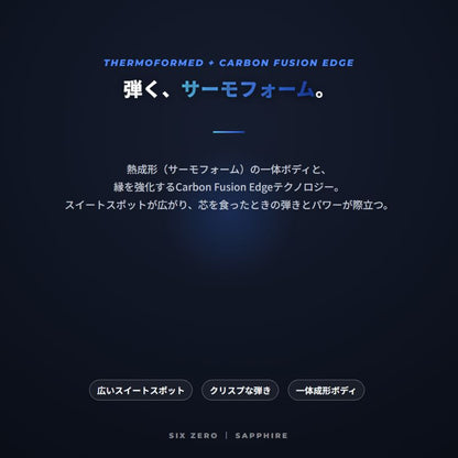Six Zero Quartz Sapphire シックスゼロ サファイア 全2色 300K rawカーボン サーモフォーム イーロンゲイティド